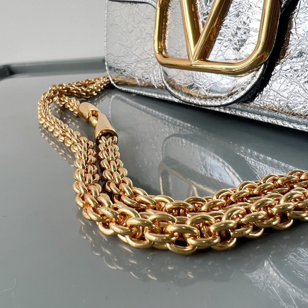 VALENTINO LOCÒ SMALL SHOULDER BAG IN CALFSKIN