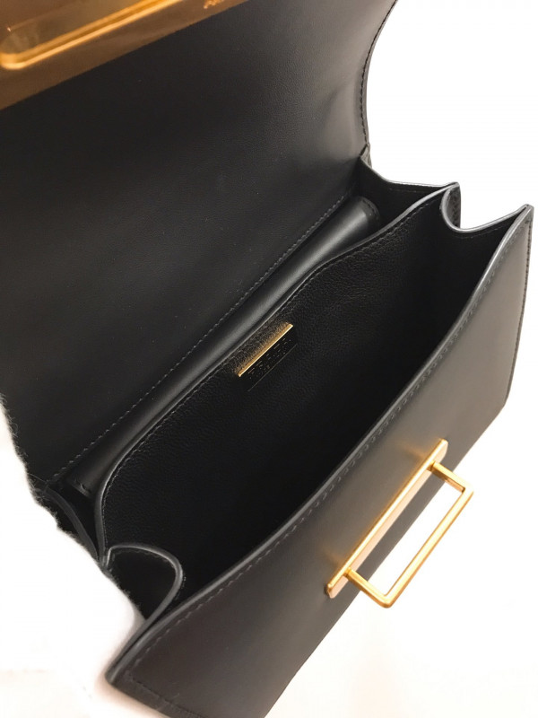 Pra*a cahier leather shoulder bag