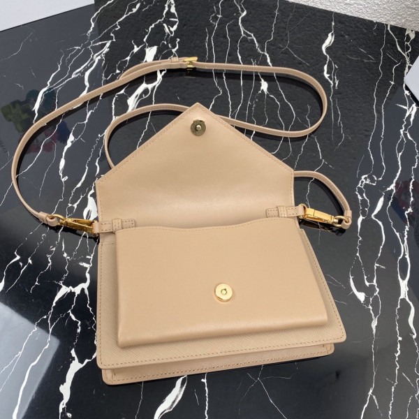 Pra*a saffiano leather mini-bag