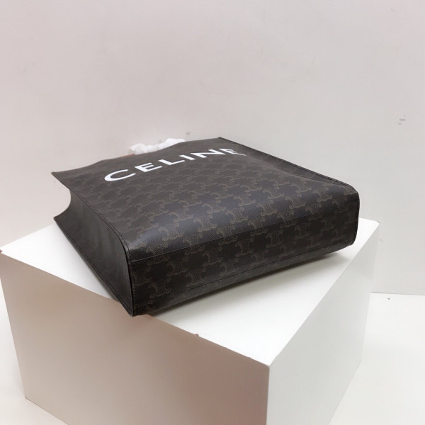 Ce**e small cabas vertical in triomphe canvas