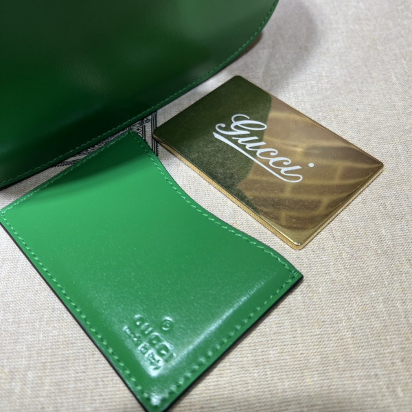 G*u*i small top handle bag with bamboo