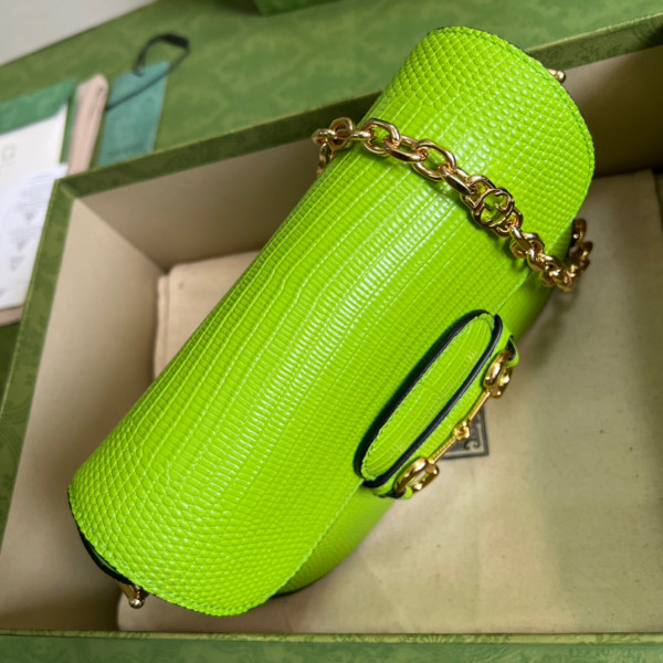 G*u*i horsebit 1955 lizard mini bag