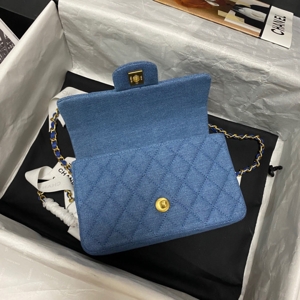 CL MINI FLAP BAG WITH TOP HANDLE