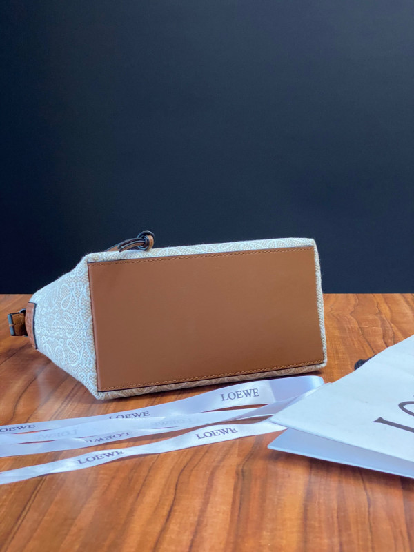 LOEWE small Cubi bag in Anagram jacquard and calfskin