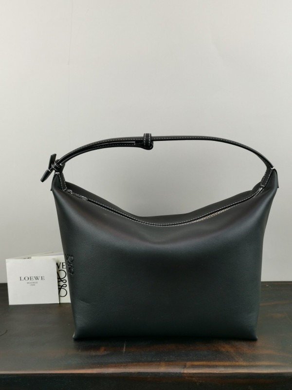 LOEWE Cubi bag in Anagram jacquard and calfskin