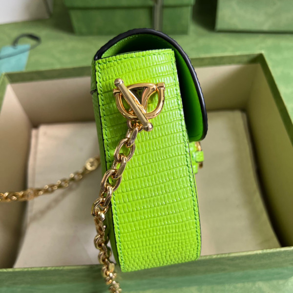 G*u*i horsebit 1955 lizard mini bag