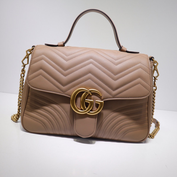 G*u*i gg marmont medium top handle bag