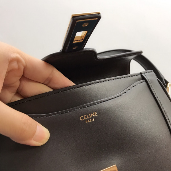 Ce**e small besace 16 bag in satinated calfskin