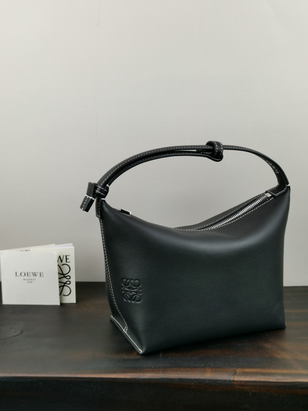 LOEWE small Cubi bag in Anagram jacquard and calfskin