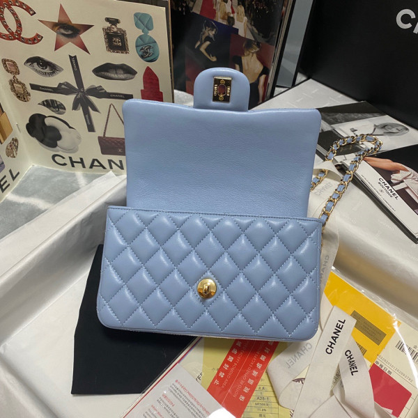 CL MINI FLAP BAG WITH TOP HANDLE