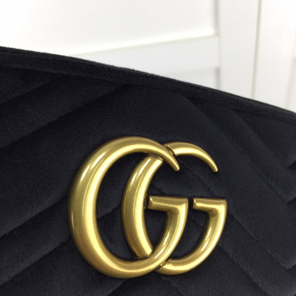 G*u*i gg marmont velvet small shoulder bag