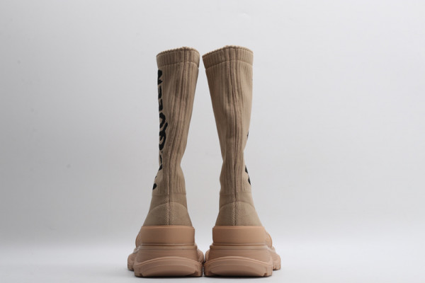 ALEXANDER MCQUEEN Graffiti Knit Tread Slick Boot