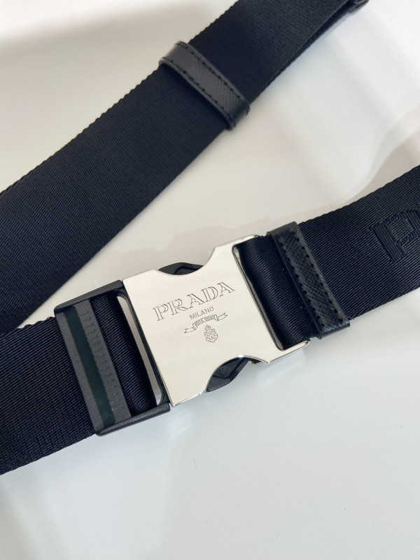 Pra*a saffiano leather belt bag