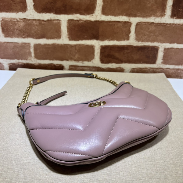G*u*i gg marmont half-moon-shaped small bag