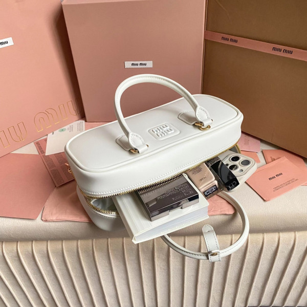 MIUMIU Arcadie leather bag-27X12X9Cm