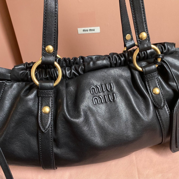 MIUMIU Joie nappa leather bag-44 X 16 X10.5cm