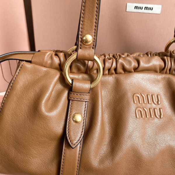 MIUMIU Joie nappa leather bag-44 X 16 X10.5cm