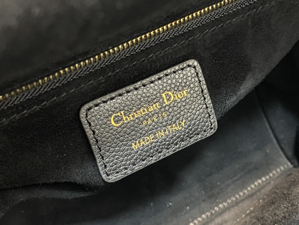 lady D*or gold large calfskin-24cm