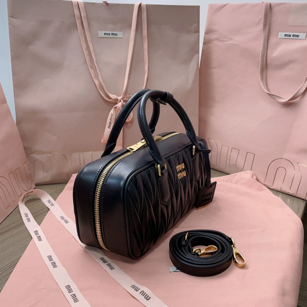 MIUMIU Arcadie matelassé nappa leather bag-XS/S/M